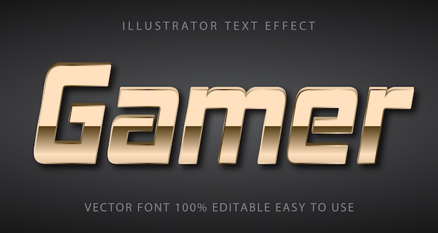 Gamer Editable Text Effect