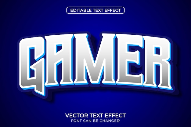 Gamer editable Text effect