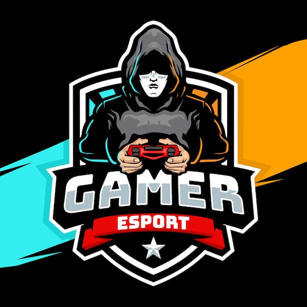 Vector gamer mascot logo