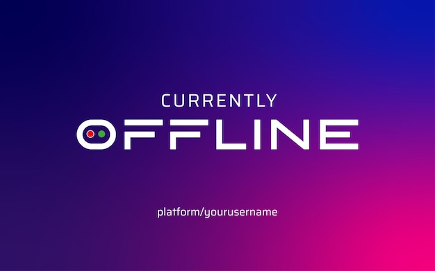 Vettore sfondo del giocatore offline