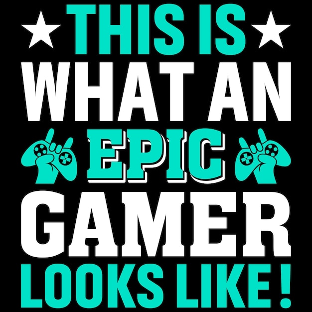 gamer t-shirt design Template.