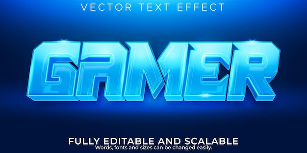 Gamer-teksteffect, bewerkbare esport en neon-tekststijl