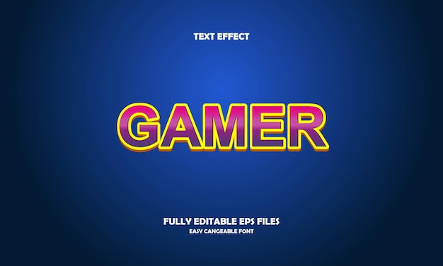 gamer teksteffect