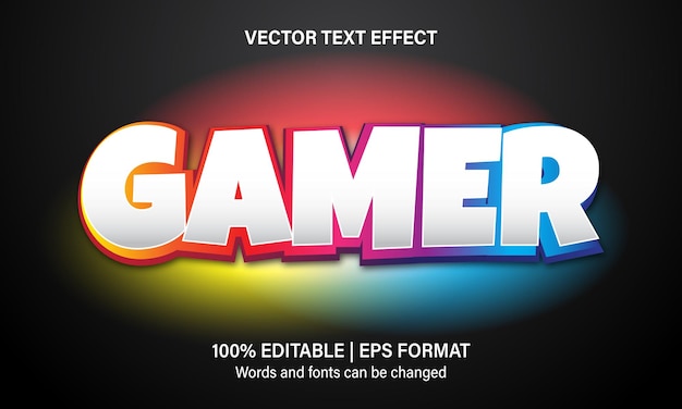 Gamer-teksteffect