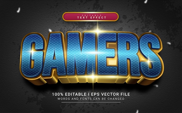 Gamers 3D-stijl teksteffect