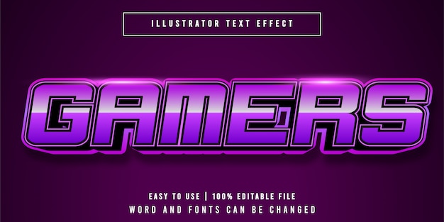 Gamers Editable E-sport Text Effect