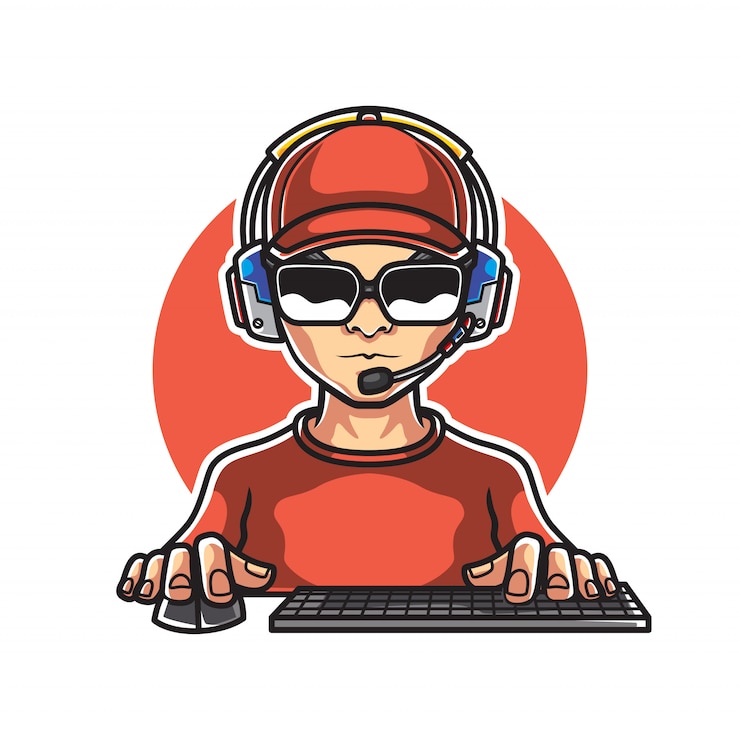 Вектор gamers mascot logo