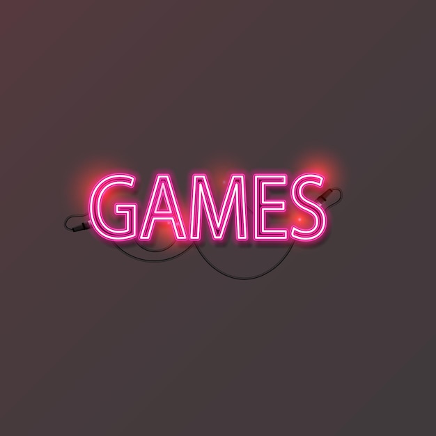 Games neon design