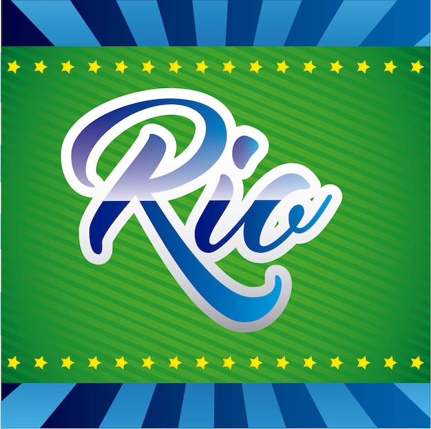 Giochi rio design illustrazione vettoriale