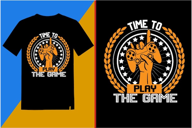 Vector games t-shirt design