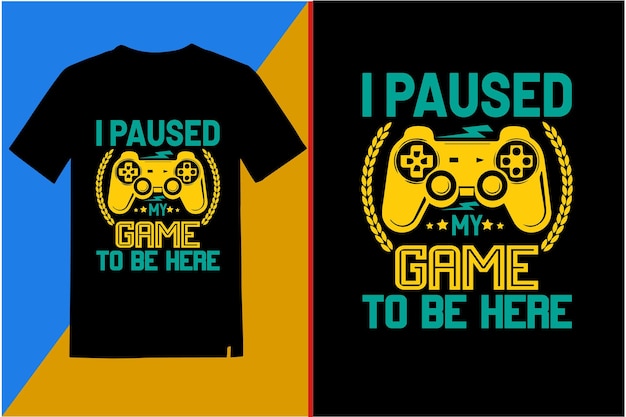 Vector games t-shirt design