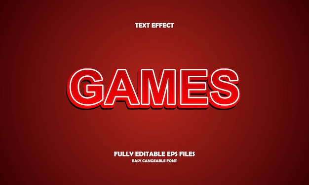 Games text effect