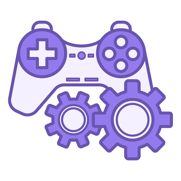 Vector gamification color icon