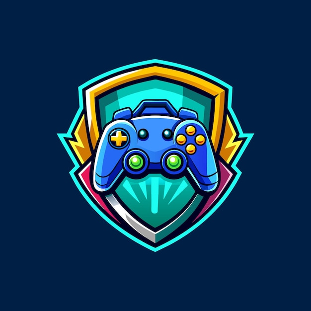 Vector gaming afstandsbediening victor illustratie mascotte logo ontwerp