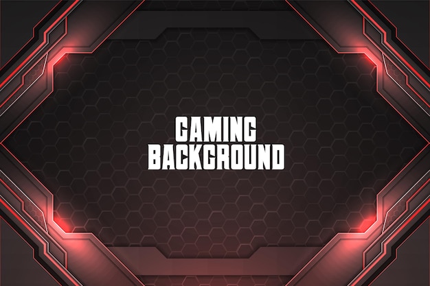 Gaming background red with element