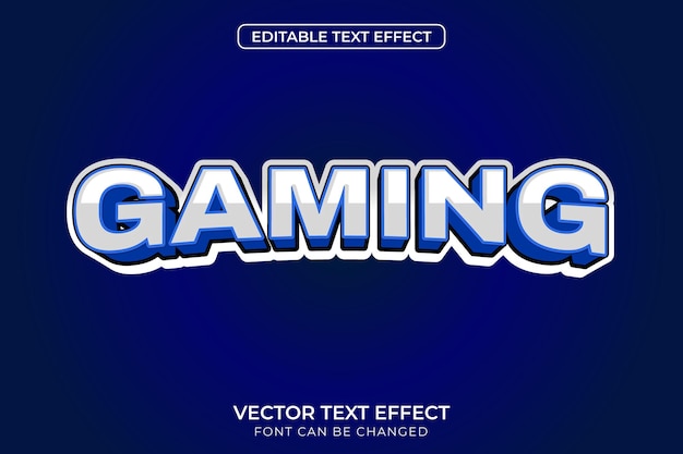 Gaming bewerkbare teksteffect vector