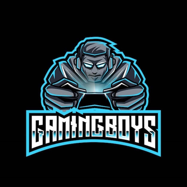 Шаблон логотипа gaming boys esport