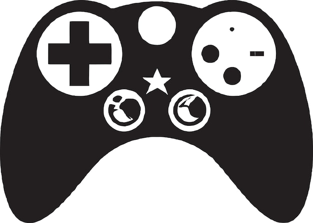 Gaming Console with CrossPlatform Play Vector Icon Illustration