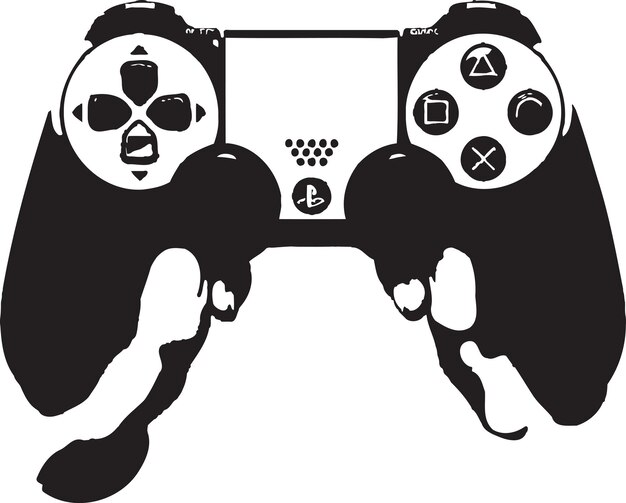 Vector gaming essentials gamepad iconic design interactive interface joystick vector image