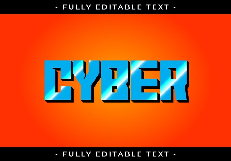 Vector gaming font - editable