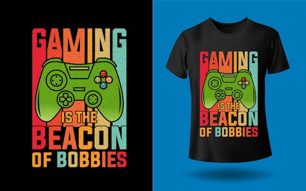 ゲームはbobbiesshirtデザインテンプレートのビーコンです