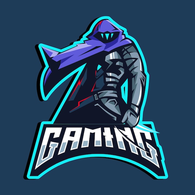 Gaming karakter mascotte logo ontwerp van voorteken voor team esport gaming