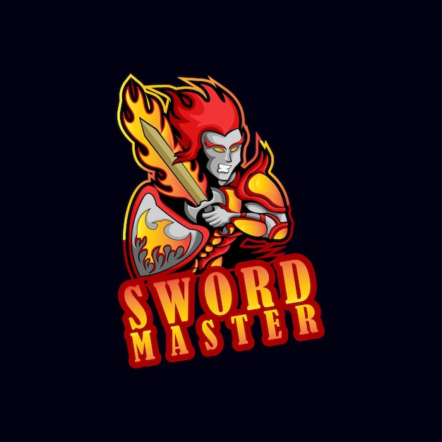 gaming logo, sword logo vector design, all kind of business, games and vintage logo design