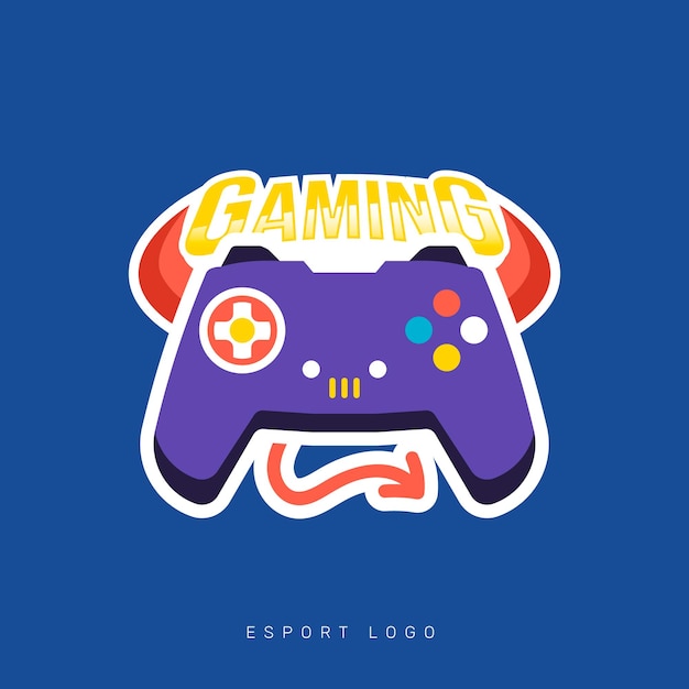 Дизайн логотипа игрового талисмана esport gamepad