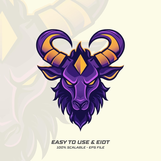 Vector gaming mascot logo