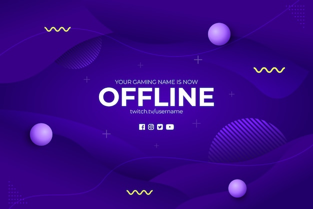 Gaming Offline Stream Абстрактный фон