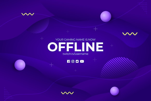 Gaming offline stream abstract background