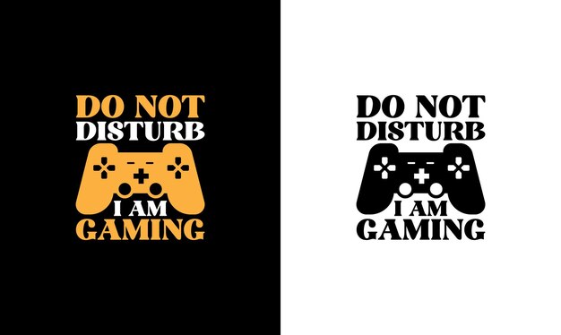 Gaming Quote T 셔츠 디자인, 타이포그래피