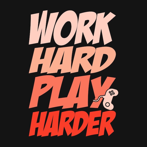 40 Work Hard Play Harder Sports Games Motivation Wall 