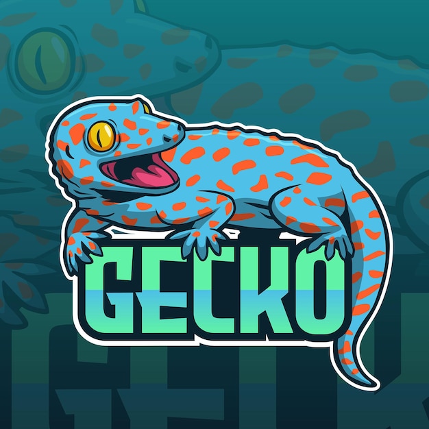 Логотип Gaming Squad, талисман Gekko Gecko