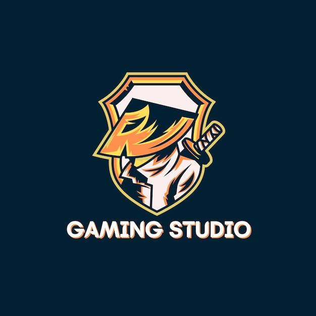 Gaming Studio Illustrated Mascot-logo