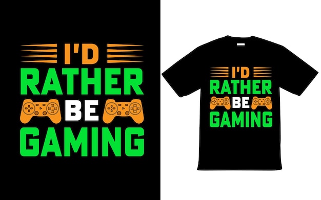 Gaming T Shirt Design EPS File for Game Lover