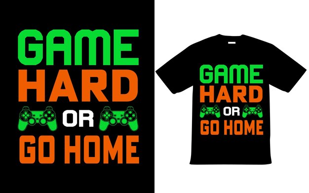 Vector gaming t shirt design eps file for game lover