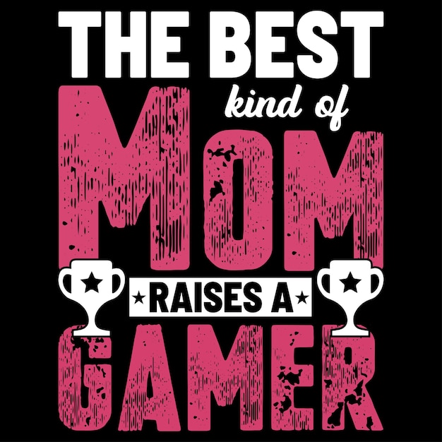 Gaming t-shirt design vector and typography