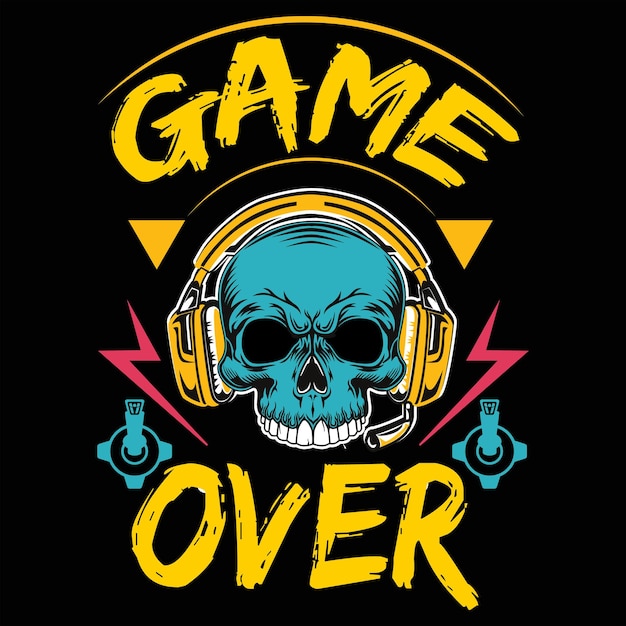 Vector gaming t-shirt design