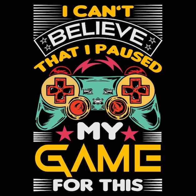 Gaming t-shirt design