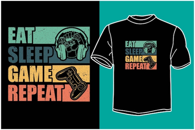 Vector gaming t shirt design