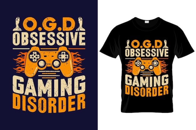 Gaming t-shirt ontwerp vintage gaming t-shirt ontwerp