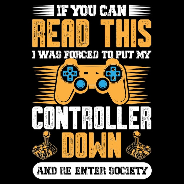 Gaming T-shirt ontwerp