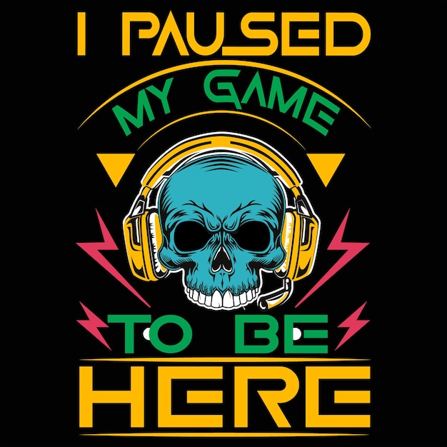 Gaming T-shirt ontwerp