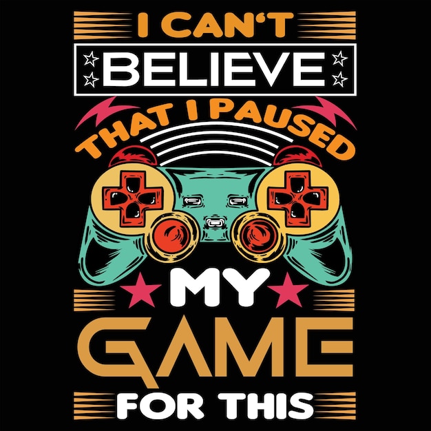 Gaming t-shirt ontwerp