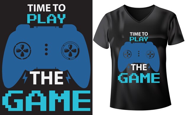 Vector gaming t-shirt