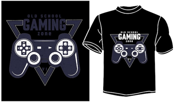 Gaming t-shirtontwerp voor gameliefhebbers