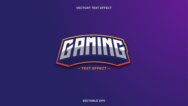 Vector gaming tekst effect neon