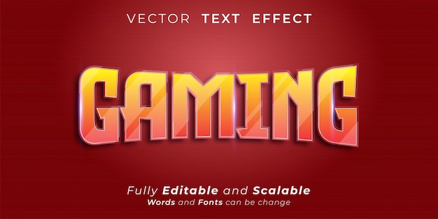 Gaming Text effect Editable three dimension text style