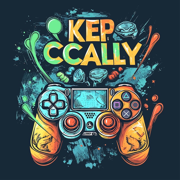 Vector gaming tshirt design